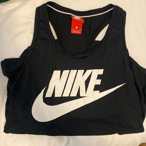 Nike racer back logo tank top